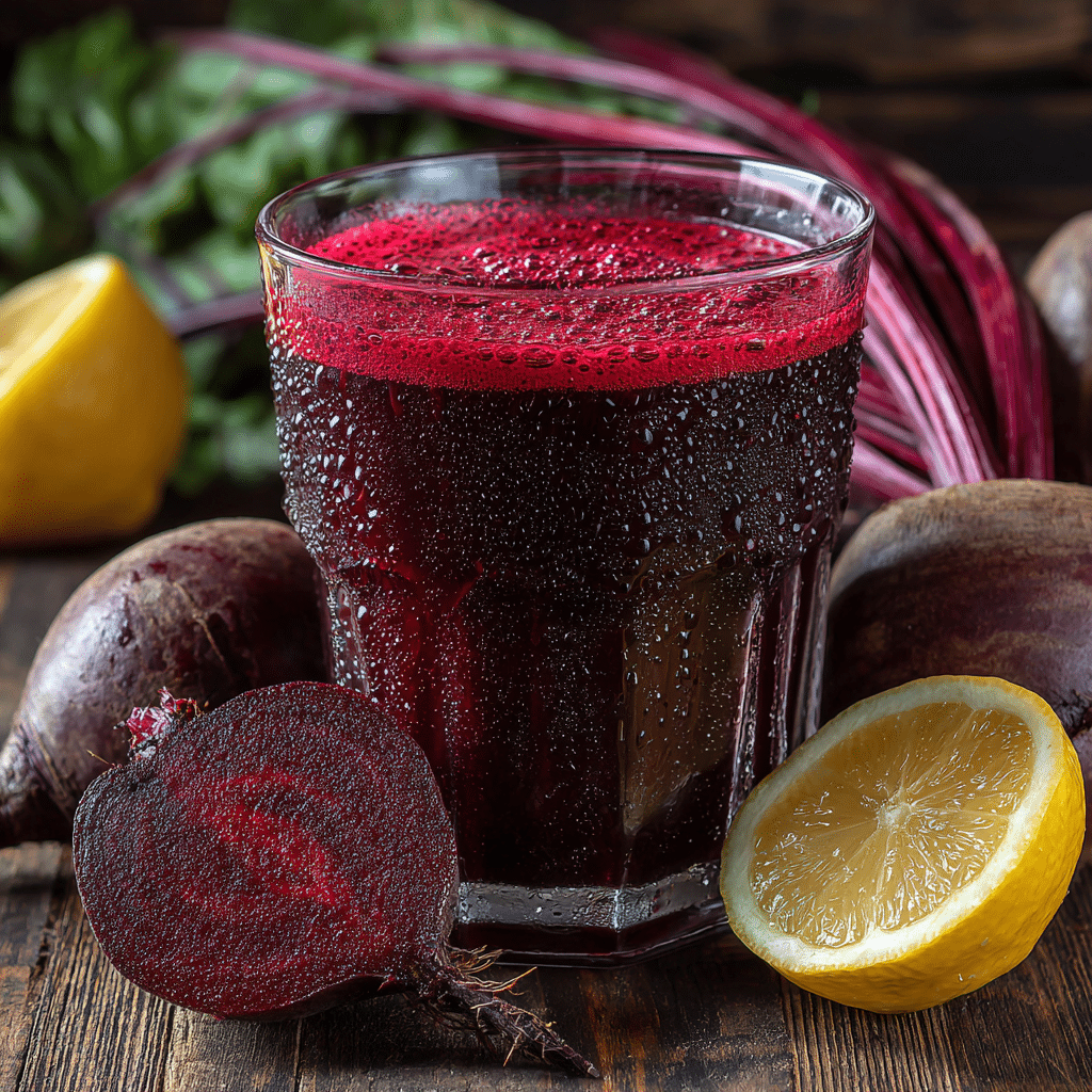 Beet Juice homemade recipe in a glass