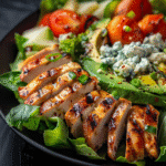 Cobb Salad with Chicken served with avocado, chicken, and eggs