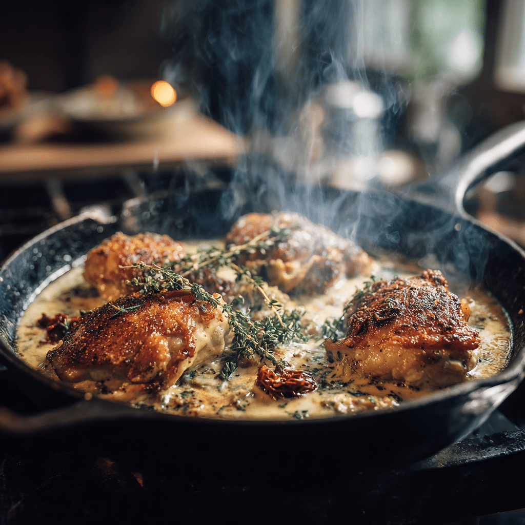 step by step marry me chicken skillet cooking