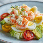 classic shrimp Louie salad with creamy dressing