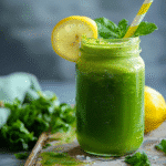 Best Green Juice Recipe: How to Make Kale, Cucumber & Apple Juice 6 Step-by-step process of blending kale, cucumber, and apple to make fresh green juice at home.