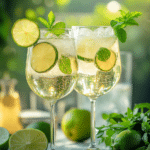 Hugo Spritz Recipe: How to Make the Best Summer Cocktail 6 Served Hugo spritz mocktail with sparkling elderflower drink, fresh mint, lime wheels, and ice.