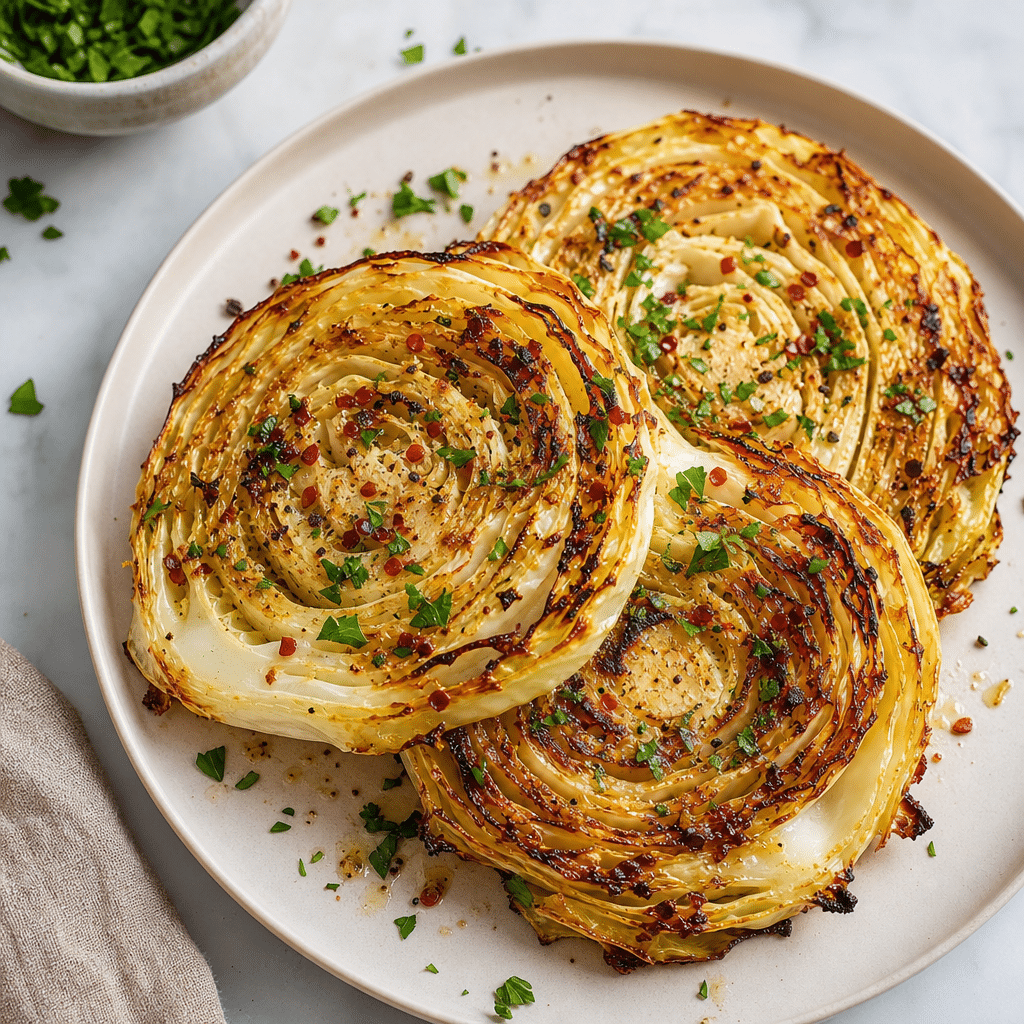 Cabbage Steaks Recipe: The Easiest Way to Fall in Love With Cabbage, servi et prêt à déguster
