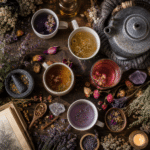 Kitchen Witch Herbal Infusions: A Cozy Guide to Brewing Magic in Your Mug, servi et prêt à déguster