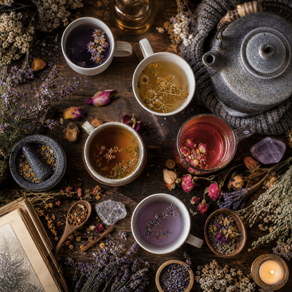 Kitchen Witch Herbal Infusions: A Cozy Guide to Brewing Magic in Your Mug, servi et prêt à déguster